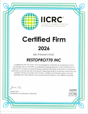 RestoPro770 IICRC certification